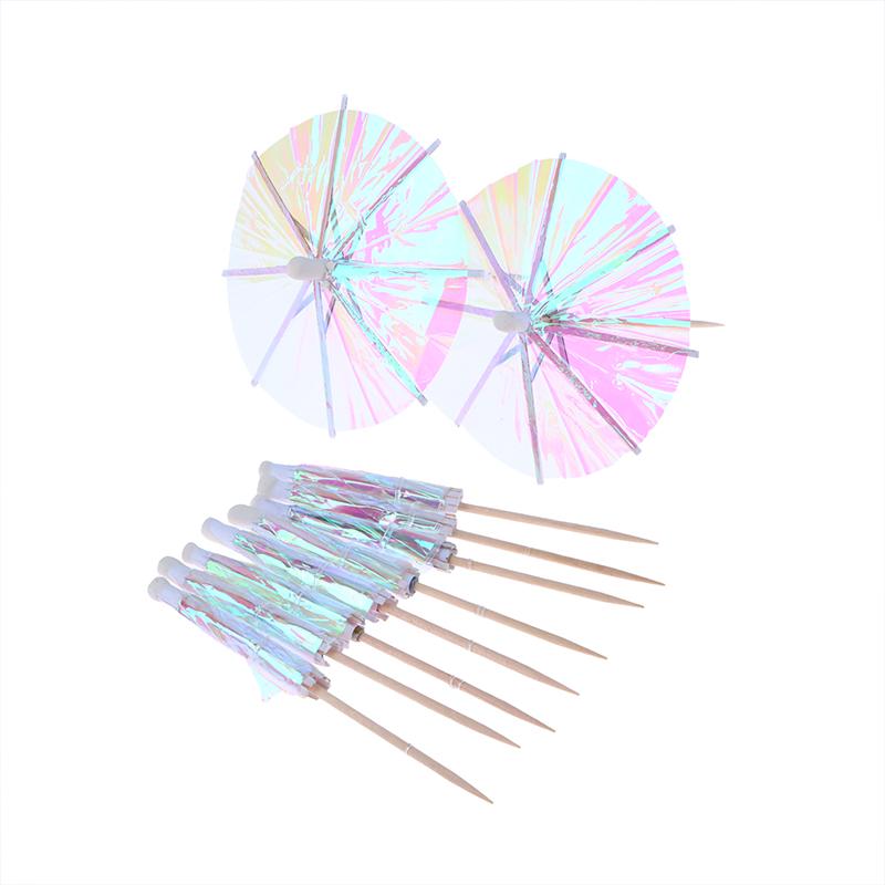 10 шт. зубочисток, зонтики для коктейлей, палочки для напитков, палочки для декора вечеринок