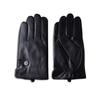 Nappaglo Genuine Sheepskin Leather Smartphone Driving Gloves with Long Fleece Lining Smartphone Men's Gloves, Compatible, Handmade, (Size M, Black,
