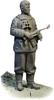 ARDENNES MINIATURE German Winter Equipment Soldier with MP40 Resin Kit AR35071 1/35