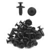 uxcell Clip/Rivet/Zipper Door Trim Panel 6mm Hole Black 20pcs