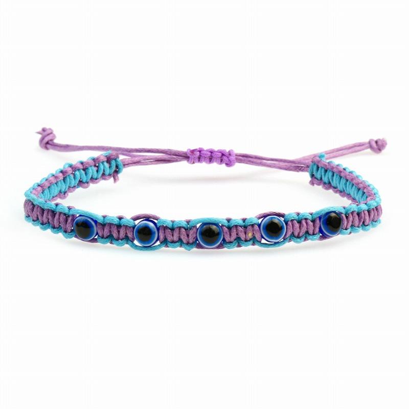 Turkish Blue Evil Eye Handmade Braided Red Black Rope Bracelet For Women Men Lucky Friendship Jewelry Adjustable Couple Bracelet