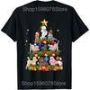 Cute Poodle Dog Christmas Tree Graphic T Shirts Unisex Women Cotton Humor Streetwear Tee Shirt Short Sleeve Unisex Loose Clothing