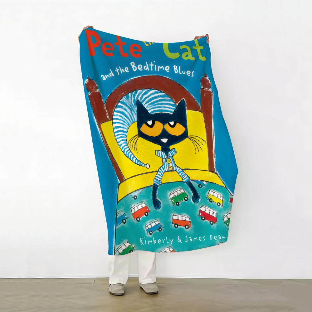 Cartoon P Pete t the C Cat Soft Warm Flannel Fleece Blanket for Sofa Bed Travel Home