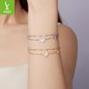 Niche Design Butterfly Double Bracelet Female, Fresh And Sweet Fairy Wind S925 Sterling Silver Bracelet Jewelry