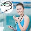 Number 6 Shape Stainless Steel Referee Whistle Loud Sports Lanyard Lightweight Anti-rust