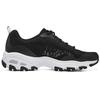 Skechers DLites 1.0 Сетчатые кроссовки на шнуровке из синтетической кожи, низкие, в стиле "папиных", женские кроссовки, Черно-белые, 896027-BKW