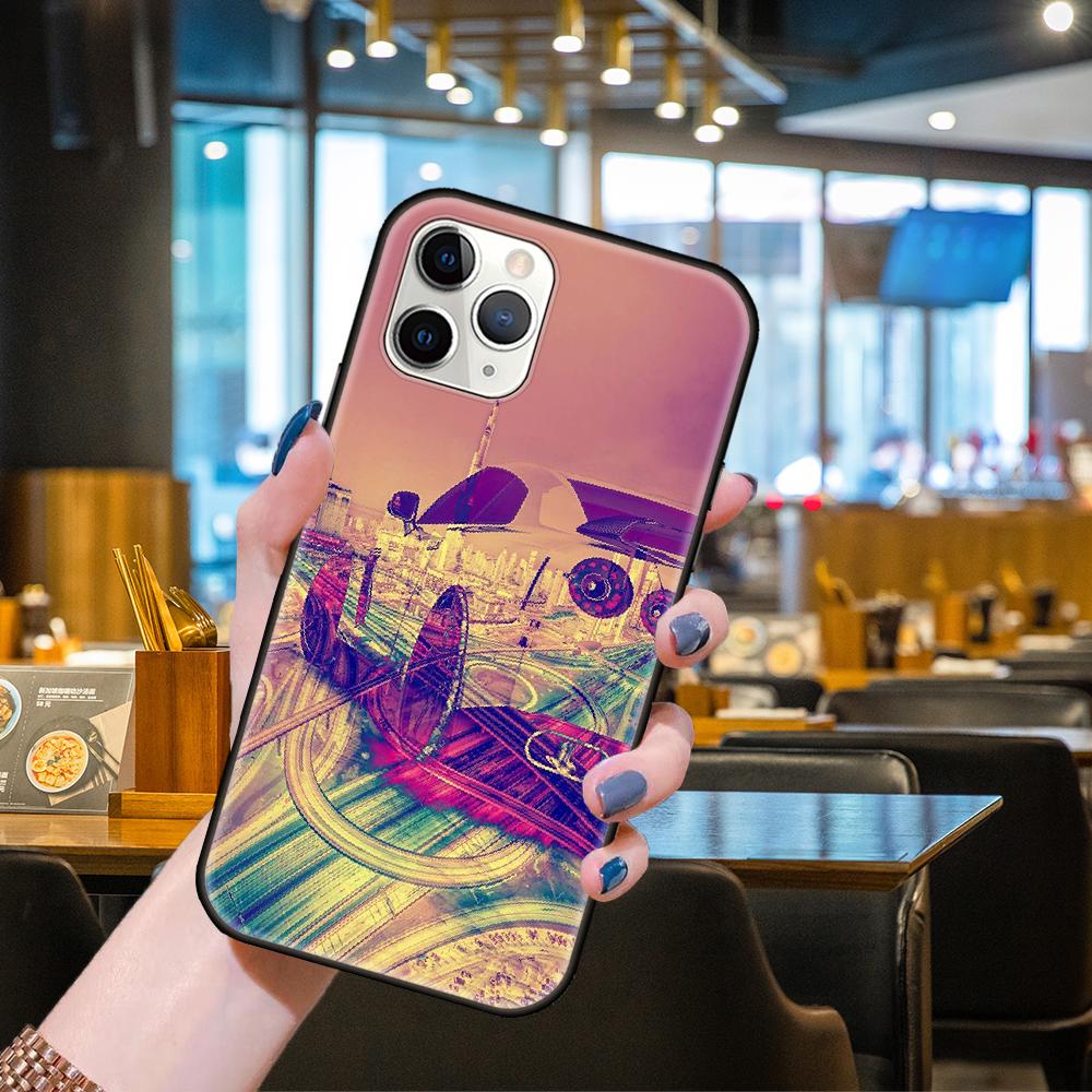 Чехол для телефона Apple IPhone 13 12 11 Mini Pro MAX SE X XS XR 8 7 6 S Plus черный чехол Funda мягкий силиконовый чехол Hoesjes Car GTR