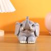 Держатель для ручек в виде слона, смоляной держатель для стола в виде счастливого слона, держатель для карандашей в виде слона, подарок для женщин, домашний офис, декор