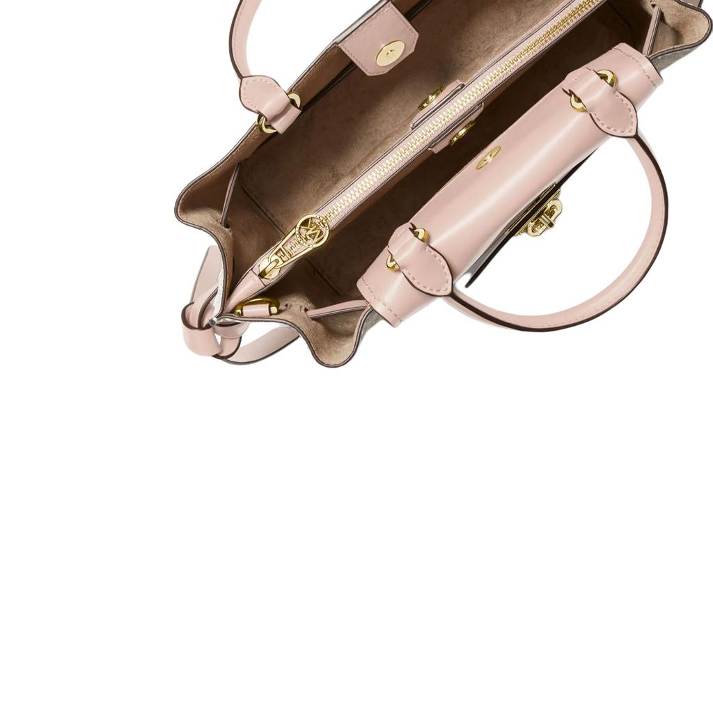 Новая женская маленькая сумка через плечо из искусственной кожи MICHAEL KORS Hamilton Legacy, сумка кроссбоди, сумочка, ванильно-белая и розовая 30F1G9HS5B-173