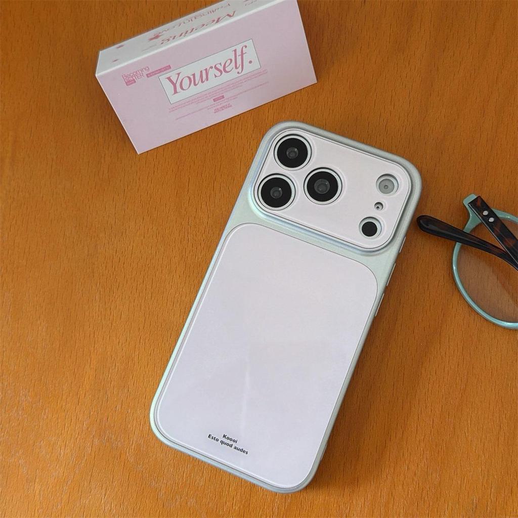 Однотонный чехол-макарон для iPhone 17 Pro Max с большим окном и защитой от падений