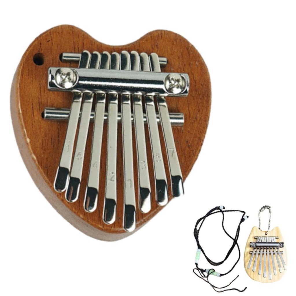 8 Key Portable Mini Wood Kalimba High Quality Exquisite Finger Thumb Piano Marimba Musical Good Accessories Pendant Gift