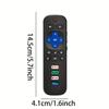 Replacement IR Remote Control for Smart TV with Netflix Hulu YouTube Shortcut Keys No Setup Required Not for Roku Stick/Box