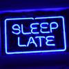 Поспать подольше неоновая вывеска свет НЕОНОВАЯ ВЫВЕСКА синий пивной бар украшение для дома вечеринка интерьер дюйм 138