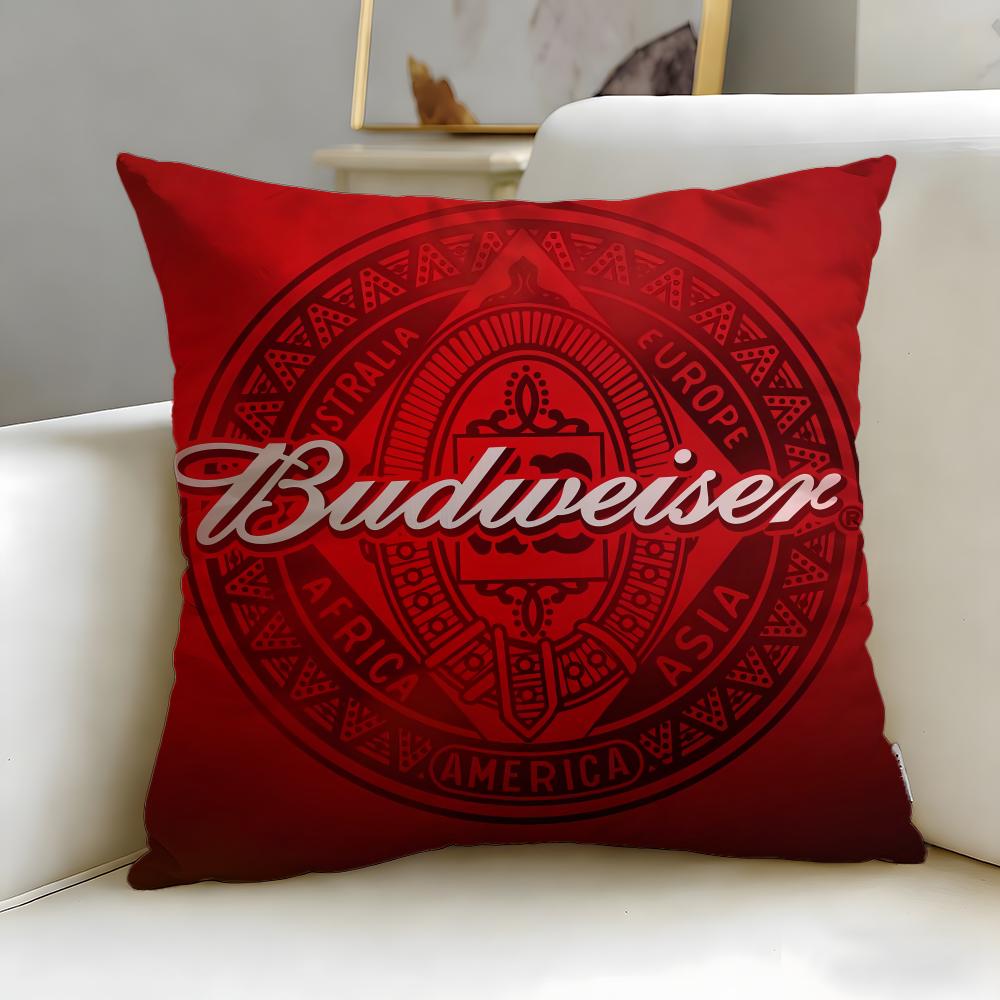 Классический бренд напитков Budweiser Наволочка Мягкая и Легко стирающаяся – Универсальная для Дивана, Кровати, Путешествий и Офиса