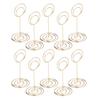 10pcs Table Number Holder Round Base Electroplating Process Elegant Cute Shape Home Ornaments for Weddings