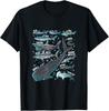 Shark Species Shark Gifts Shark Faces Tee Marine Biology Gift Unisex T-Shirt