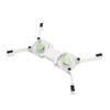 Laptop Cooling Pad USB Foldable   Cooler Stand Light Portable with AntiSkid Mount(White )