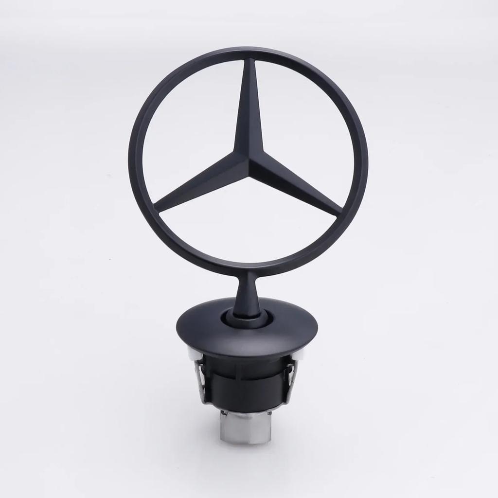 BWJ1 Для автомобиля Mercedes Benz Звезда на капот Передний хромированный логотип Маркировка капота Mercedes Benz C E S-класс W204 W205 W212 W213 W211 W220 W22