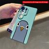 2DFlat Samsung phone case Cute Pigeon Face Phone Case Applicable to Galaxy S23 S24 S25ULTRA S26 A12 A14 A15 A16 A54 A55