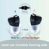 Mini Small Inner Ear Invisible Rechargeable Hearing Aid Magnetic Contact Charging Sound Amplifier Adjustable Wireless Digital Hearing Aids 1Pcs