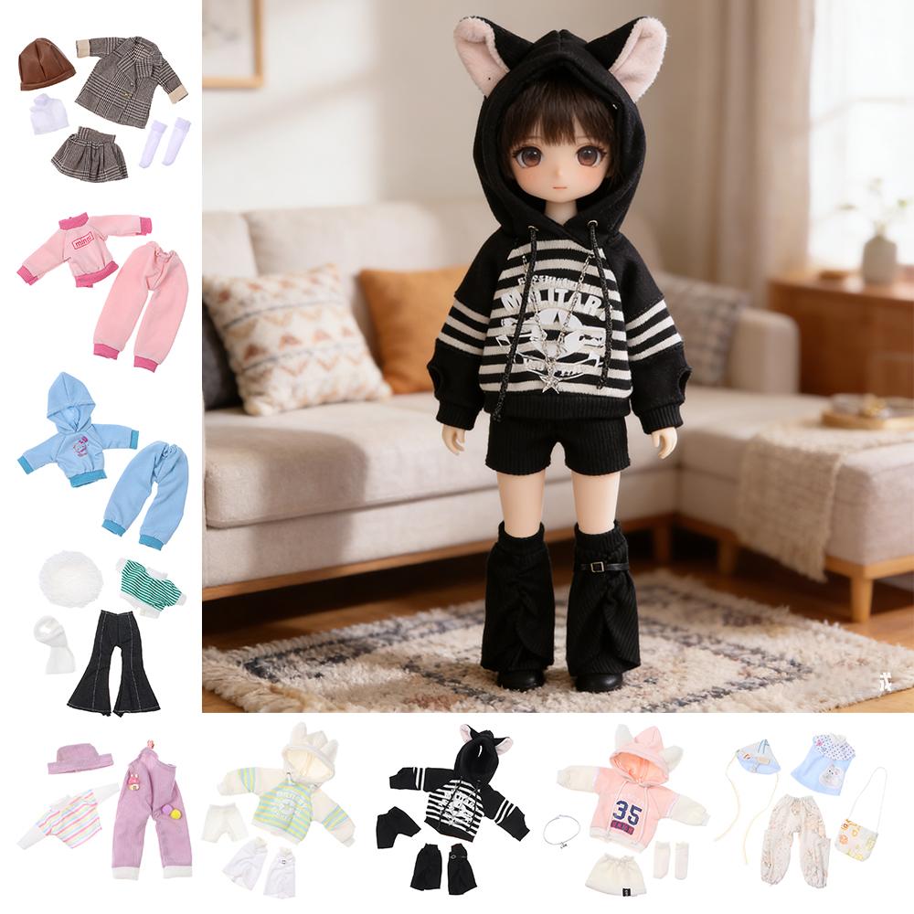 DIY 30cm Doll Clothes Handmade Doll Dress Up Fashion Doll Wear Kids Gift