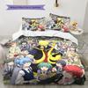 Alien Teacher Pattern Bedding Quilt Set Quilt Cover Pillowcase Home Decoration Birthday Gift (1 * duvet cover + 2 * pillowcase, without core)