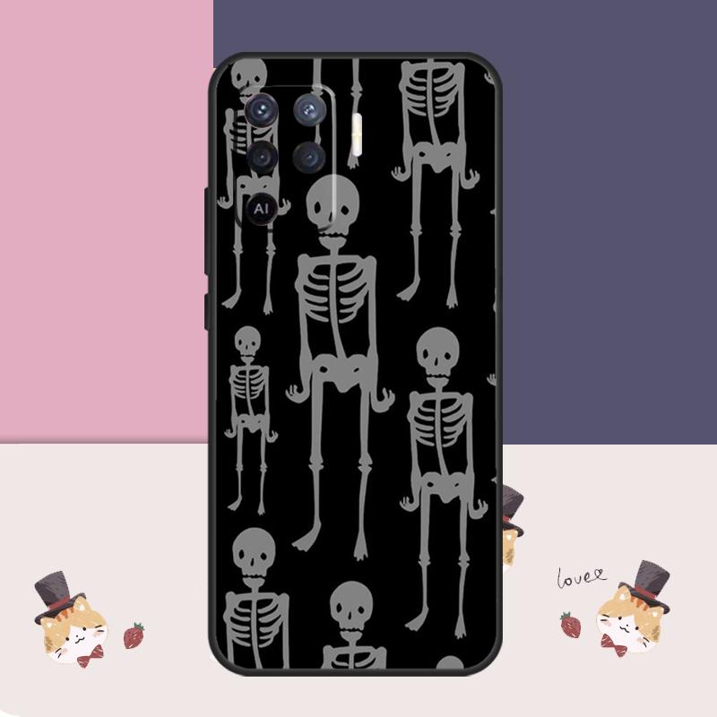 Психоделический чехол-скелет для Oppo A77 A17 A57 A40 A78 A54 A74 A94 A76 A16 A96 A18 A60 A80 A38 A58 A98 A15 A5 Pro