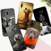 Черный чехол из ТПУ для Samsung Galaxy A3 A5 A7 2016 2017 2018 чехол Weimaraner