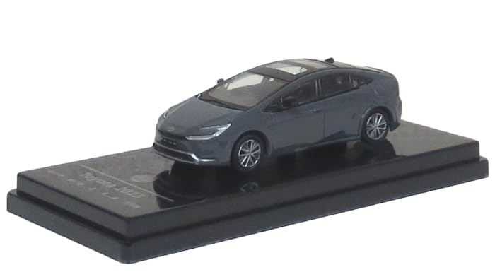 PARAGON 1/64 Scale Toyota Prius 2023 Guardian Gray RHD (Compatible with Toyota Vehicles)