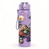 1PC Magic Wizard Character Print 750ml Color Plastic Sports Water Bottle Leakproof Flip Straw Lid Suitable for Sports Office Home Use