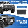 Front License Plate Frame For Ford Bronco, Aluminum Alloy License Plate Mounting Bracket Holder For Ford License Plate Accessories    2024