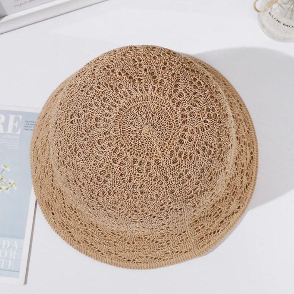 Double Layer Bucket Hat Sun Protection Beach Cap Fashion Fisherman Cap  Women Girls
