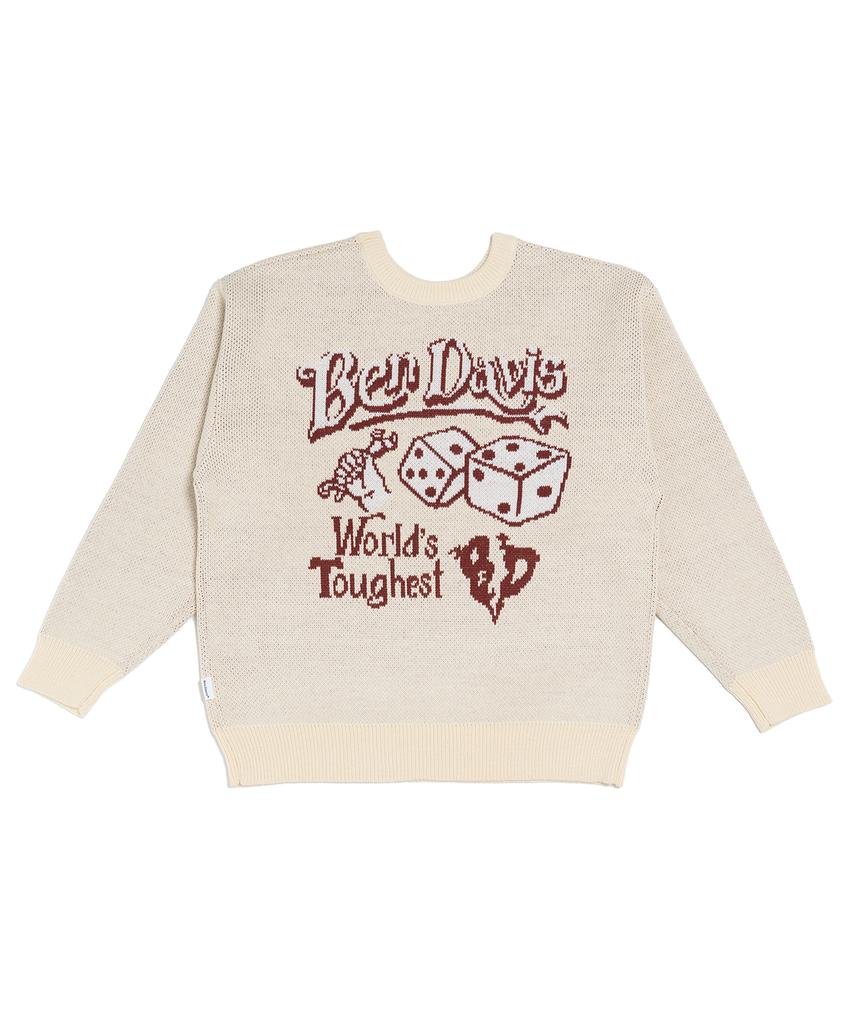 BEN DAVIS White Label Классический Логотип Вязаный Цвет Слоновой Кости