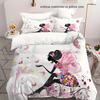 Butterfly Fairy 3D Printed Quilt Cover Sets Cute Elegant Gorgeous Simple Duvet Cover Pillowcases Soft Home Textiles Bedding Set