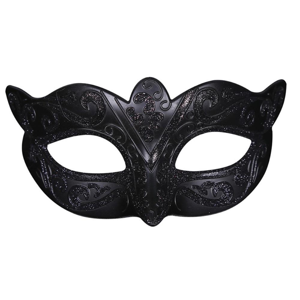 Plastic Halloween Masks Party Cosplay Props Venice Mask Personality Glitter Mask Women