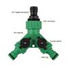 2-Way Garden Tap Water Splitter Hose Y Connector 1/2" 3/4" Female Thread Quick Joint Adjustable Switch Water Controller Valve