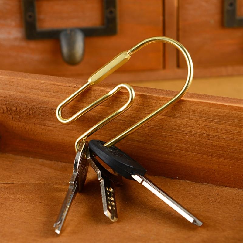 Тяжелые Типы Кольца для Ключей Универсальные Латунные Держатели Колец для Ключей С Открыванием для Мужчин Женщин и Повседневного Использования