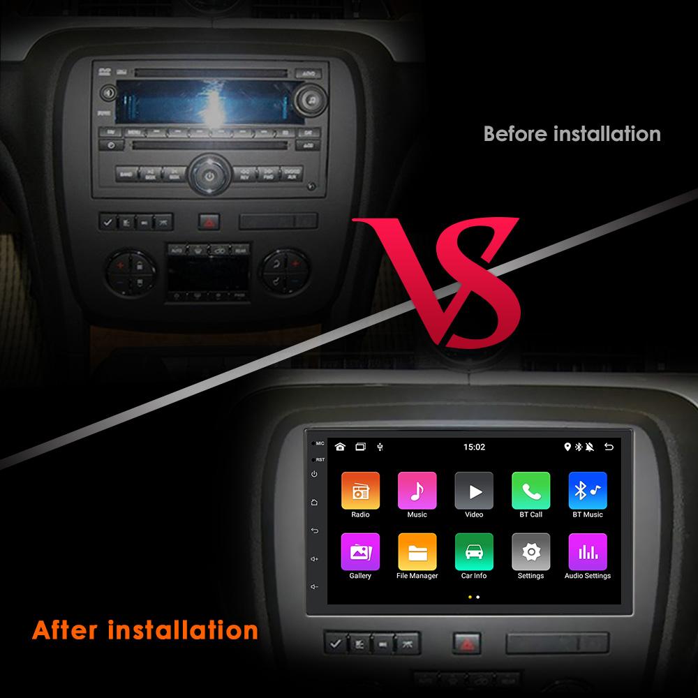 Автомобильная магнитола Hizpo 2 ГБ + 32 ГБ Carplay 7 дюймов 2 Din Android Универсальный автомобильный мультимедийный плеер Стерео 2Din Видео Автомагнитола Штатная стереонавигация GPS WiFi