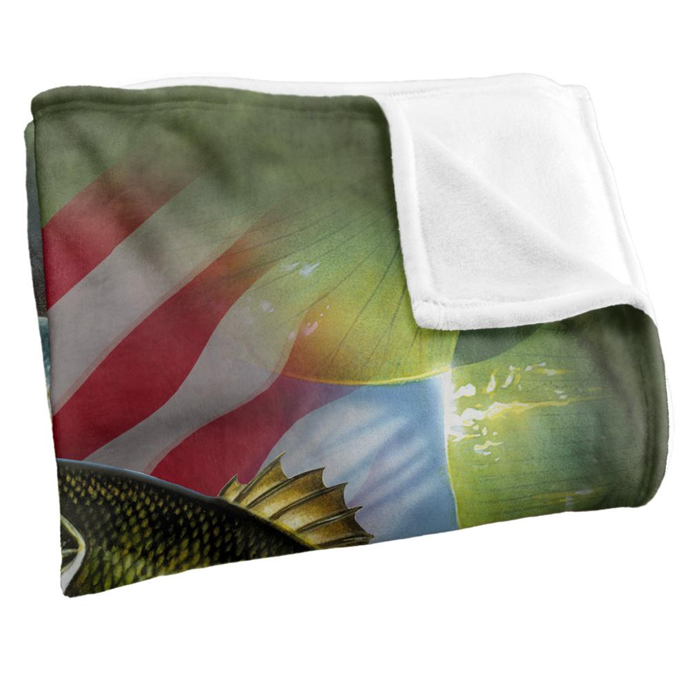 JQ Licensing Silky Bass Fishing Supersoft Blanket