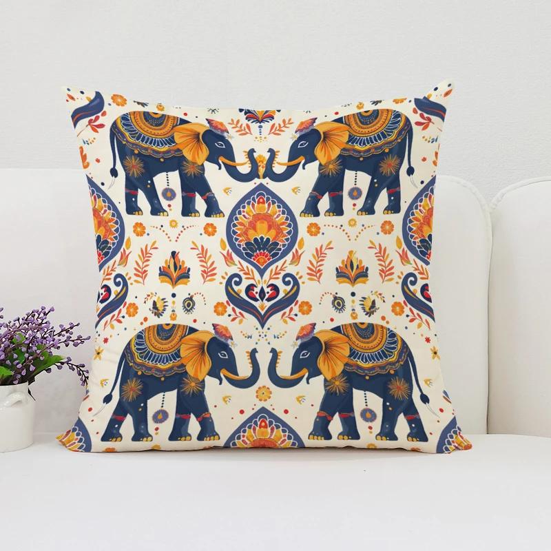 Слоны Скандинавский Стиль Домашнее Украшение Наволочки 45x45 Чехлы для Подушек для Подушки Декоративная Наволочка 40x40 Наволочки для Подушек