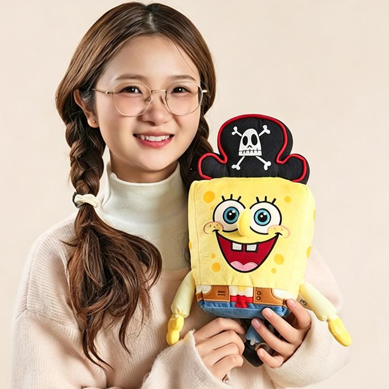 SpongeBob SquarePants Patrick Star Mermaid Man Plush Keychain Stuffed Doll Bag Pendant Cartoon Anime Gift For Friends