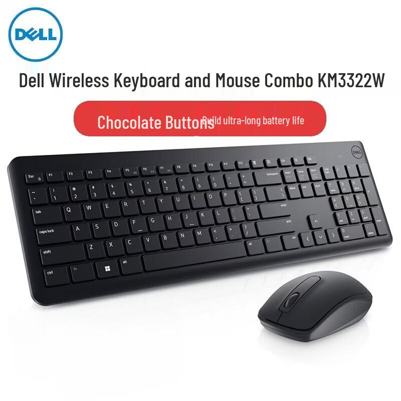 Dell KM3322W Wireless Keyboard and Mouse Combo
