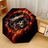 Принт Guns N’ Roses 8?Автоматический зонт с ребрами, ветрозащитный, легкий, складной, для путешествий на открытом воздухе
