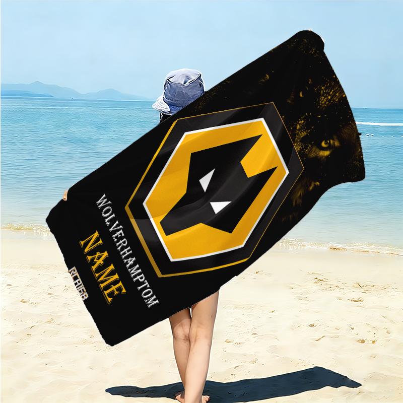 Personalized Bayern Munich Crest Beach Towel Microfiber Beach Towel Thin Absorbent for Beach Swimming Yoga Bath Sports. 0910183