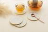 Marble & Brass Coasters Set: Elegant Table Decor