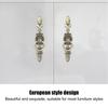 2pcs Zinc Alloy Cabinet Knobs Red Bronze Drawer Handles Vintage Ring Pull Handles  Kitchen Cabinet
