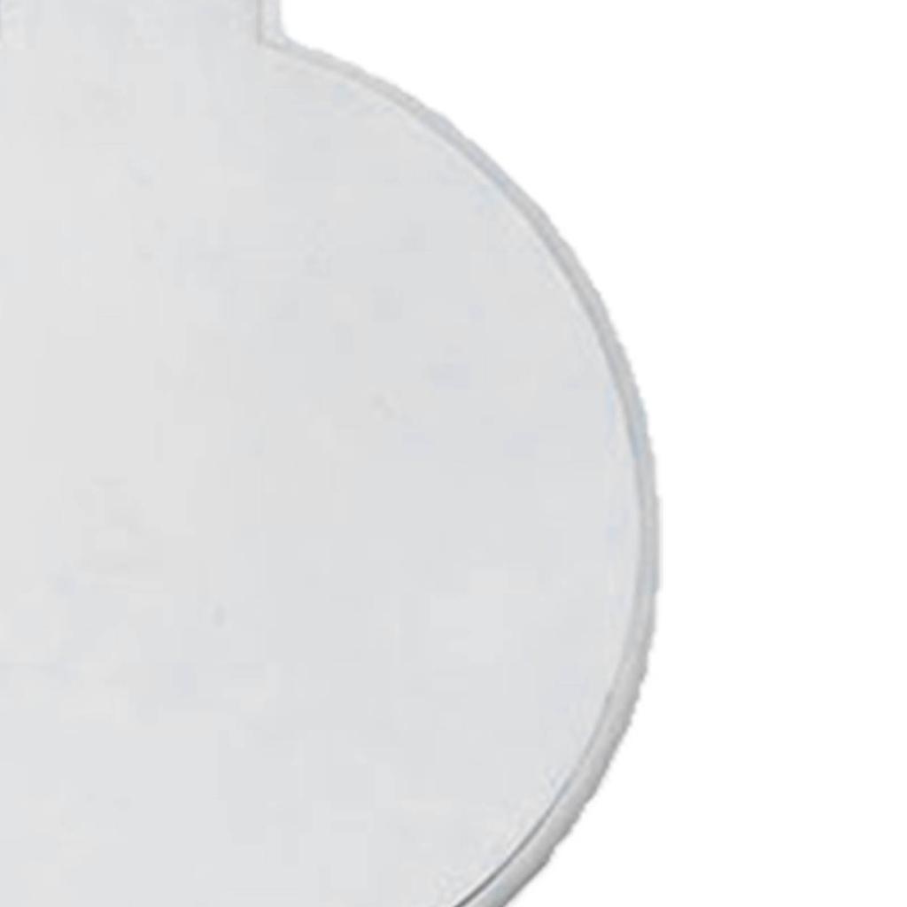 Одностороннее складное круглое зеркало пластиковое портативное компактное косметическое карманное зеркало белое