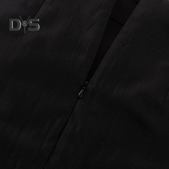 Женская макси-юбка с высокой талией, сетчатая пряжа, перспективная однотонная юбка с разрезом на бедрах, длинная юбка