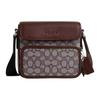 Салливан 20 Классическая Сумка на Плечо Crossbody с Клапаном Жаккардовая Кожаная с Монограммой Маленькая Мужская Сумка Дуб Клен CT834-SVS8S