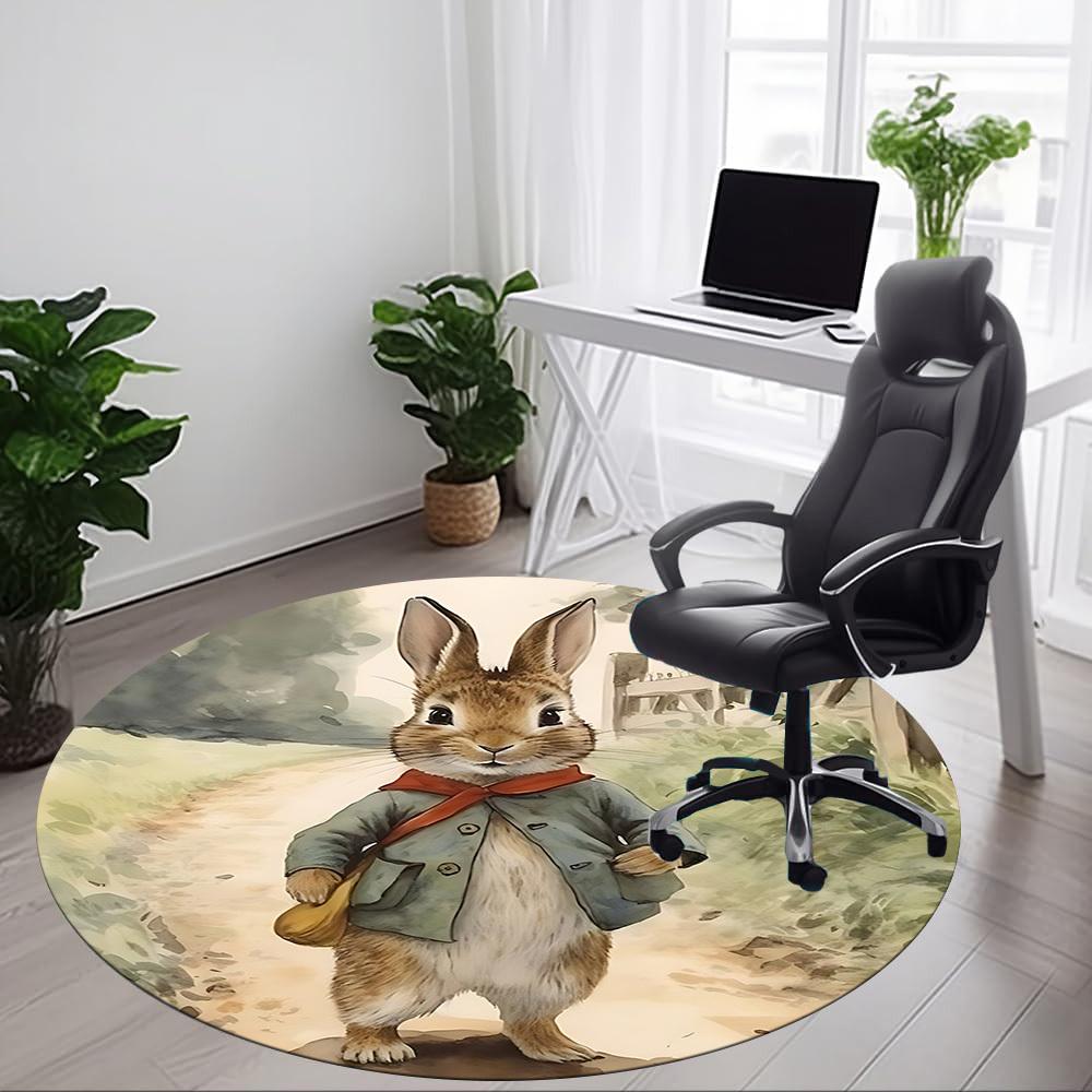 1 шт. Круглый ковер Peter Rabbit для офиса, под офисные стулья, спальни, гостиной, домашнего декора a1022319
